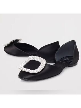 ROGER VIVIER Chips Strauss Ballerina flats Swarovski crystal-embellished buckle